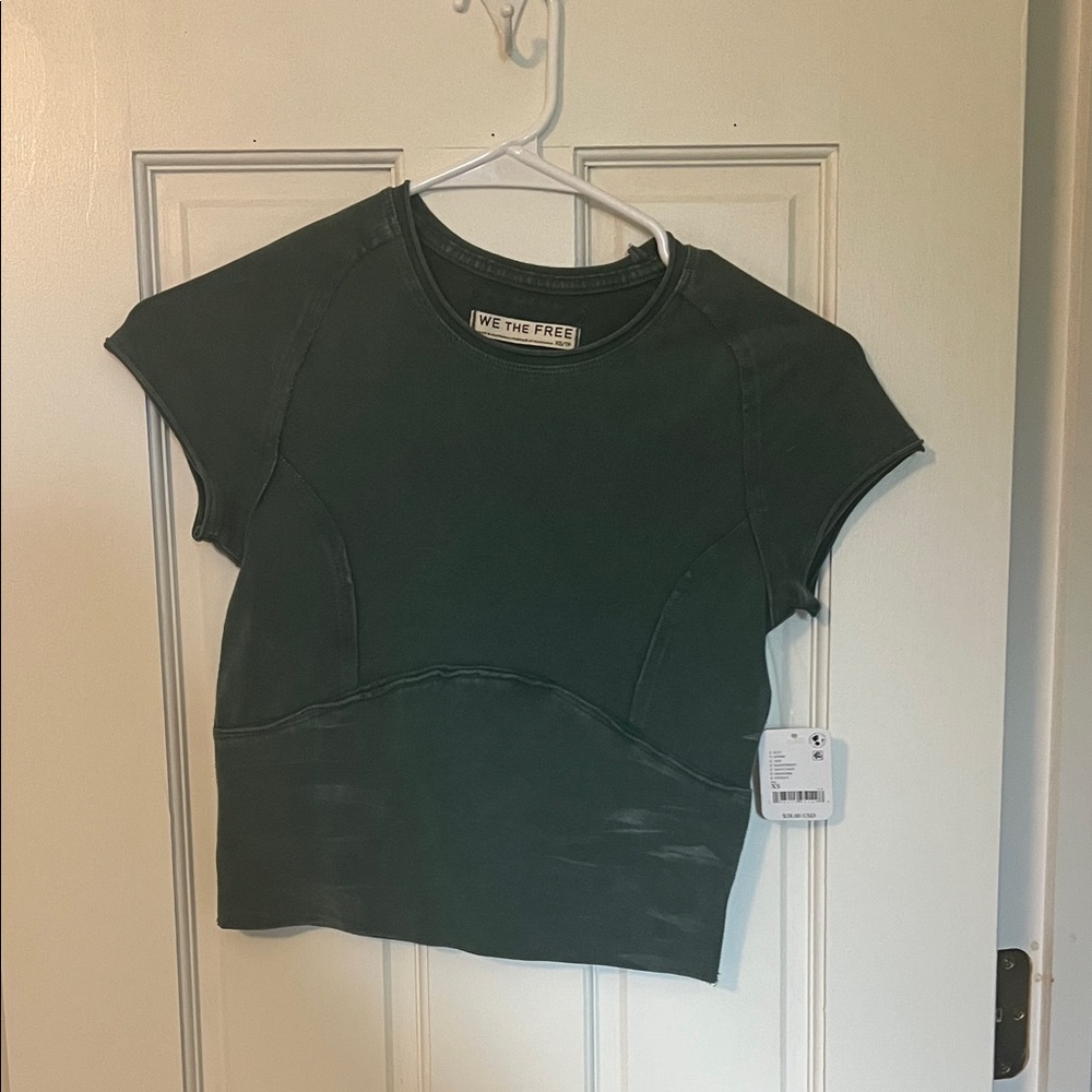 We The Free Kids Dark Green Short Sleeve Tee